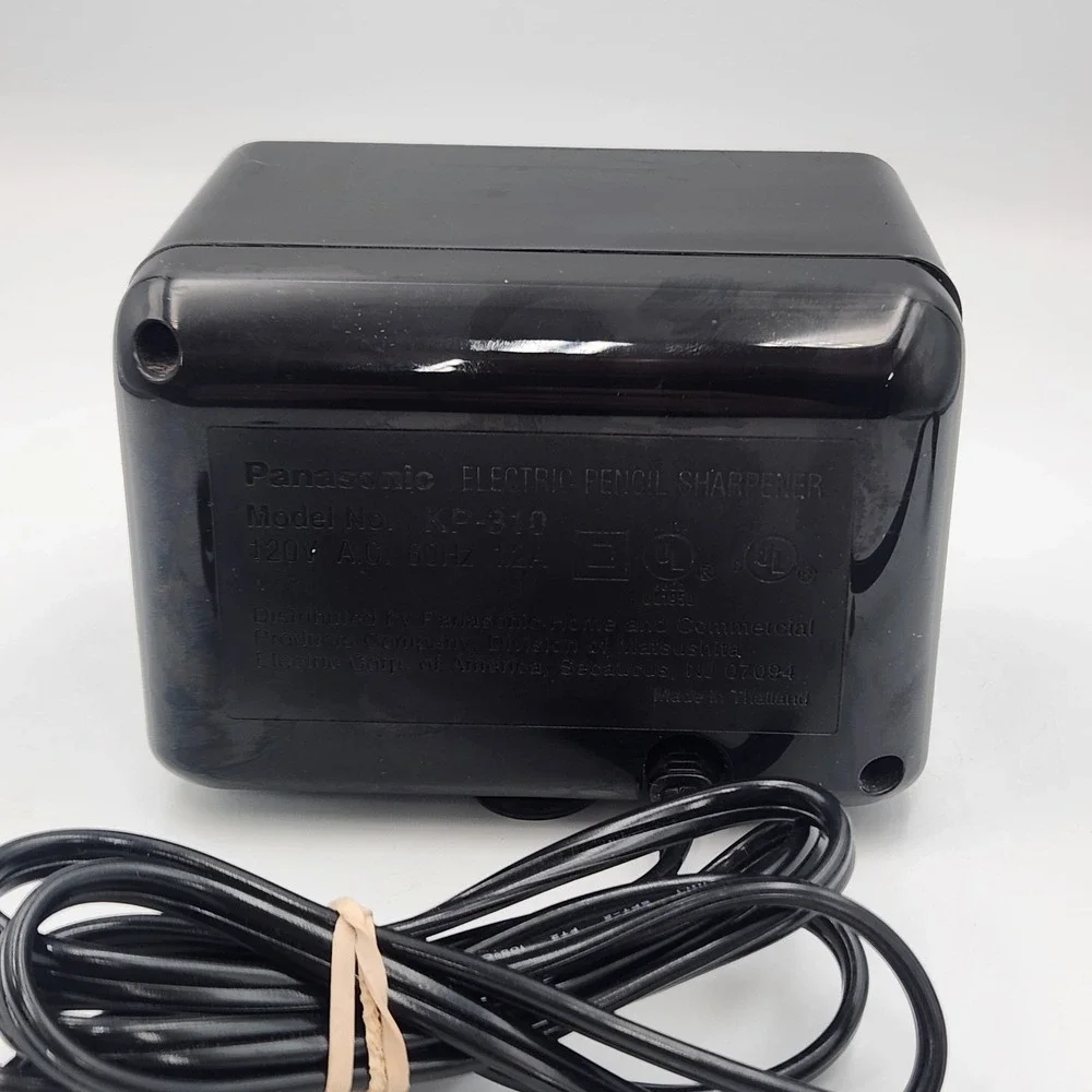 Panasonic Electric Pencil Sharpener KP310 Auto Stop Black Office School